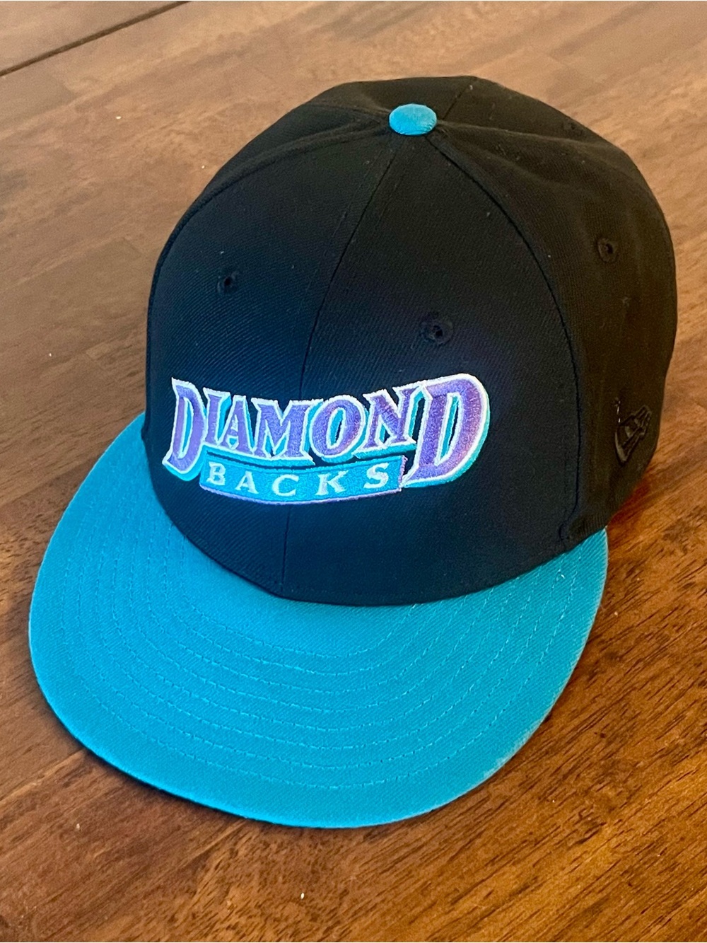 New Era 59FIFTY Arizona Diamondbacks 1998 Inaugural Season Black/Teal Hat 7 3/8